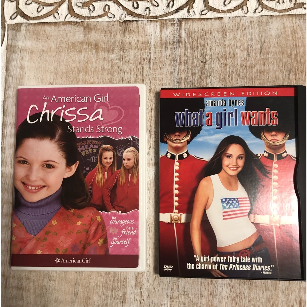 Bundle two DVD’s What a Girl Wants and An American Girl Chrissy Stands Strong